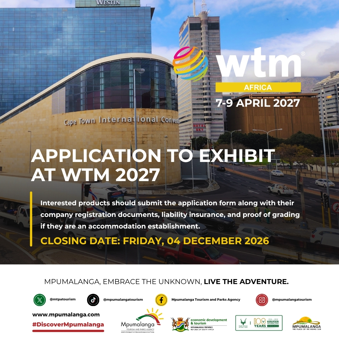Application to exhibit under the MTPA stand at WTM Africa 2027